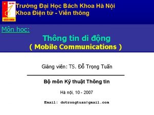 Trng i Hc Bch Khoa H Ni Khoa