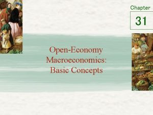 Chapter 31 OpenEconomy Macroeconomics Basic Concepts International Flows