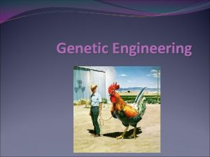 Genetic Engineering Types of Breeding Selective Breeding take