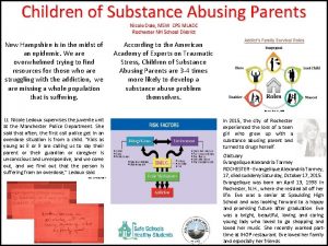 Children of Substance Abusing Parents Nicole Dale MSW