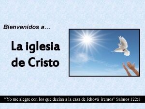 Bienvenidos a La iglesia de Cristo Yo me