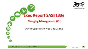 Exec Report SA 5133 e Charging Management CH