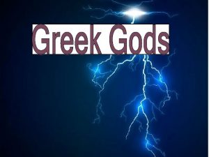 Zeus was the supreme god of the Olympians