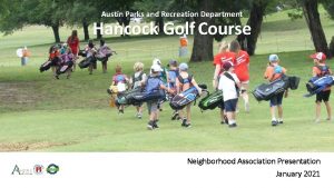 Austin Parks and Recreation Department Hancock Golf Course