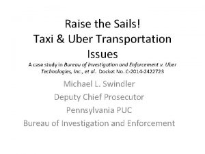 Raise the Sails Taxi Uber Transportation Issues A