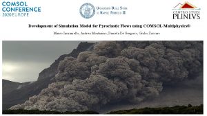 Development of Simulation Model for Pyroclastic Flows using