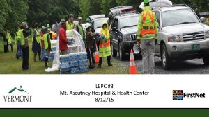LEPC 3 Mt Ascutney Hospital Health Center 81215