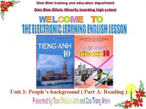 Dien Bien training and education department Dien Bien