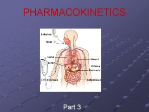 PHARMACOKINETICS Part 3 BIOTRANSFORMATION Drug metabolismdrug inactivationdrug detoxification