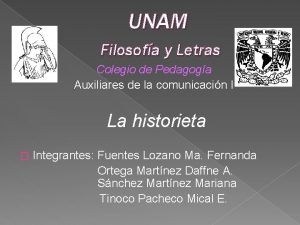 UNAM Filosofa y Letras Colegio de Pedagoga Auxiliares