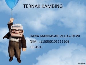 TERNAK KAMBING DANA MANDASARI ZELIKA DEWI NIM 115050101111106