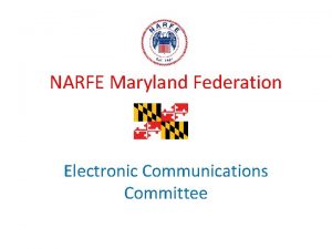 NARFE Maryland Federation Electronic Communications Committee ECC Members