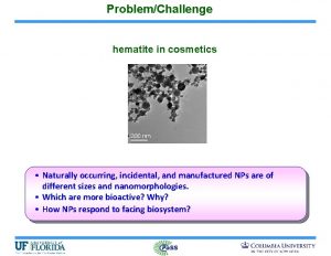 ProblemChallenge hematite in cosmetics Naturally occurring incidental and