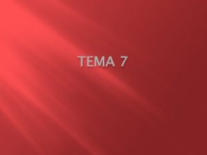 TEMA 7 Los verbos con cambio de raz