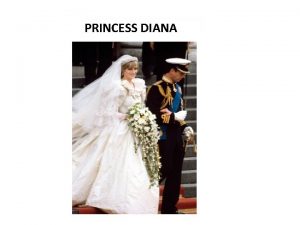 PRINCESS DIANA Early life Diana Princess of Wales