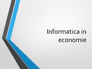 Informatica in economie Baze de date relationale Baze