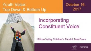 Youth Voice Top Down Bottom Up October 16