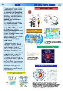 Lesperimento ATLAS al LHC del CERN permetter di