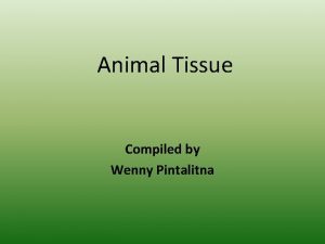 Animal Tissue Compiled by Wenny Pintalitna carbon atom
