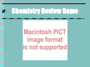 Chemistry Review Game VS 100 100 100 200