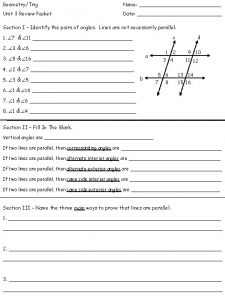 GeometryTrig Name Unit 3 Review Packet Date Section