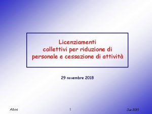 Licenziamenti collettivi per riduzione di personale e cessazione