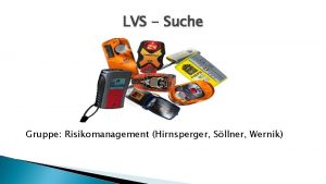 LVS Suche Gruppe Risikomanagement Hirnsperger Sllner Wernik LVS