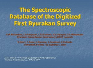 The Spectroscopic Database of the Digitized First Byurakan