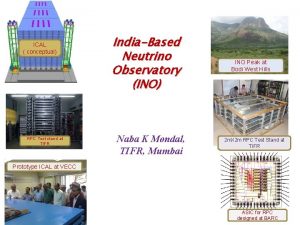 ICAL conceptual RPC Test stand at TIFR IndiaBased