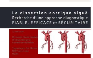 La dissection aortique aigu Recherche dune approche diagnostique