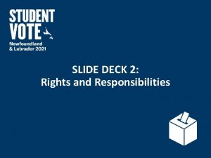SLIDE DECK 2 Rights and Responsibilities Guiding Questions