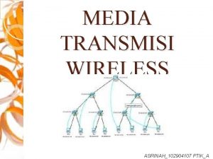 MEDIA TRANSMISI WIRELESS ASRINAH102904107 PTIKA Ada tiga range