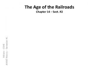The Age of the Railroads Mitten CSHS AMAZ