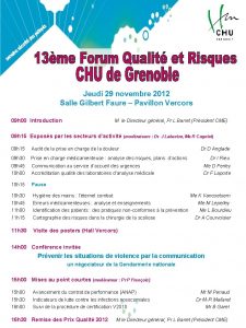 Jeudi 29 novembre 2012 Salle Gilbert Faure Pavillon