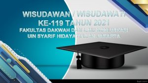 WISUDAWAN WISUDAWATI KE119 TAHUN 2021 FAKULTAS DAKWAH DAN