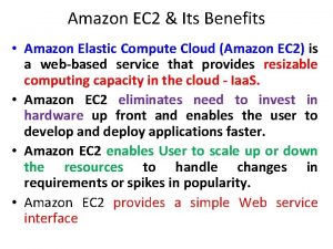 Amazon EC 2 Its Benefits Amazon Elastic Compute