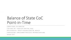 Balance of State Co C PointinTime CARRIE POSER