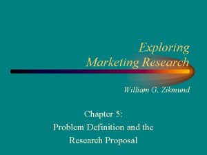 Exploring Marketing Research William G Zikmund Chapter 5