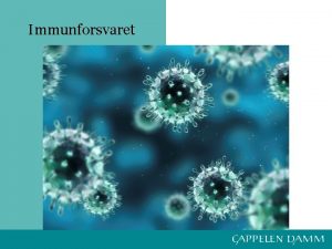 Immunforsvaret Immunforsvarets oppgaver Forsvare oss mot sykdomsframkallende mikroorganismer