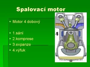 Spalovac motor Motor 4 dobov 1 sn 2