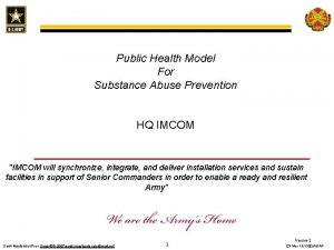 Public Health Model For Substance Abuse Prevention HQ