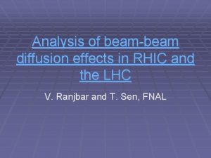 Analysis of beambeam diffusion effects in RHIC and