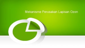 Mekanisme Perusakan Lapisan Ozon Nama Kelompok Aufa Risqy