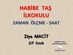 HABBE TA LKOKULU ZAMAN LME SAAT Ziya MACT