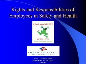 Rights and Responsibilities of Employees in Safety and