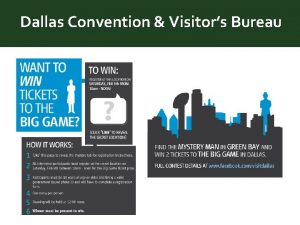 Dallas Convention Visitors Bureau Clever Idea Small Budget