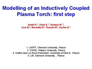 Modelling of an Inductively Coupled Plasma Torch first