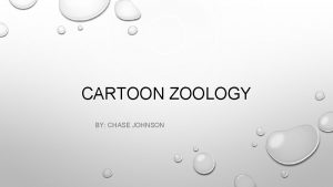 CARTOON ZOOLOGY BY CHASE JOHNSON List of Animals