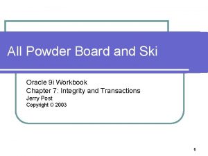 All Powder Board and Ski Oracle 9 i