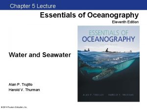 Chapter 15 Clickers Lecture Essentials of Oceanography Eleventh